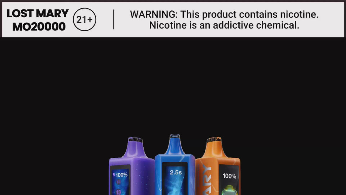 Load video: LOST MARY MO20000 Pro Disposable Vape Products Information Video
