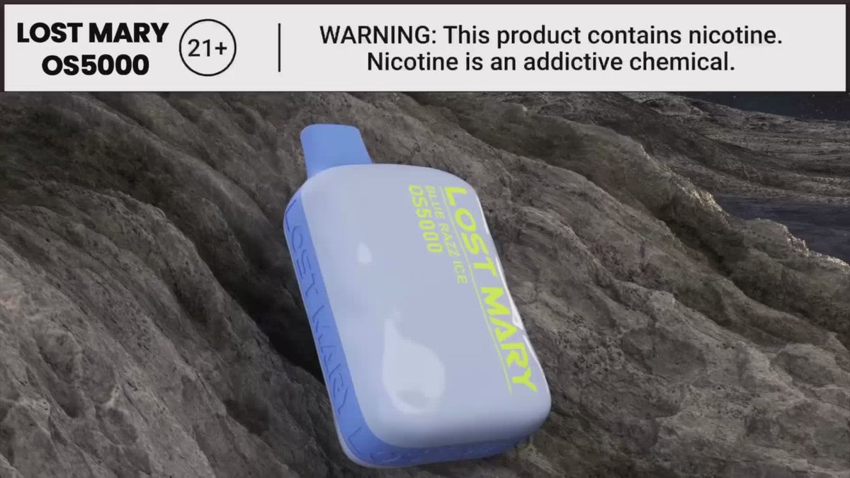 Load video: LOST MARY OS5000 Disposable Vape Products Information Video